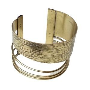 Sole Society Gold Metal Cutout Mini Cuff